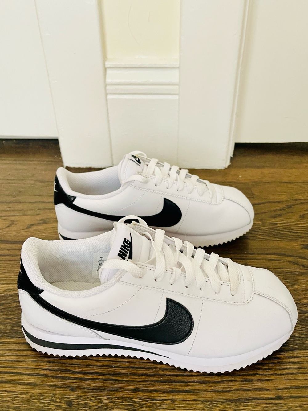 Brand New Nike White and Black Classic Cortez Sneakers